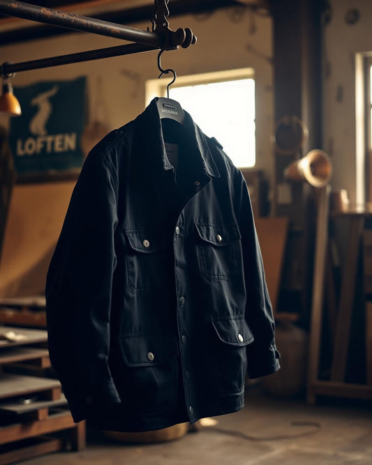 Interstate 10 jacket on rusted hook